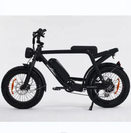 SOBOWO Ebike 2023 new retro vintage super Electric Hybrid Bike 73 fat tire 20 inch 750W ebike 48V 12.8AH/26AH long range e bike