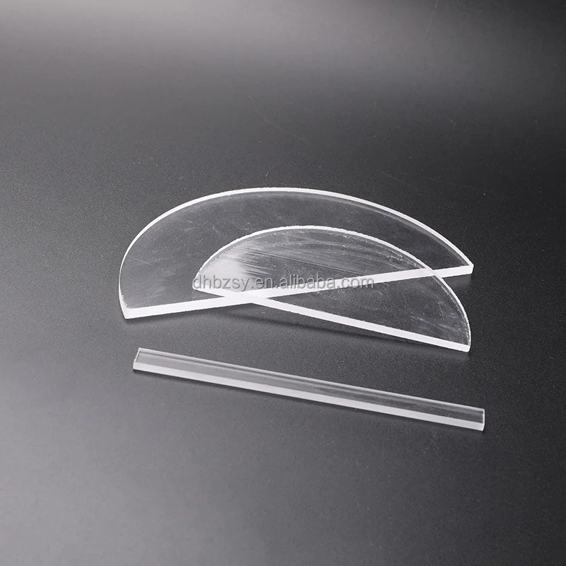 Quartz glass sheet 35 * 10 * 1 / 2mm JGS1 high temperature resistant fine polished high permeability quartz coated substrate