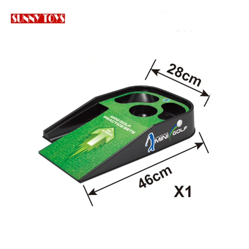 popular modern indoor golf simulator set toy plastic mini sports indoor golf game for kids