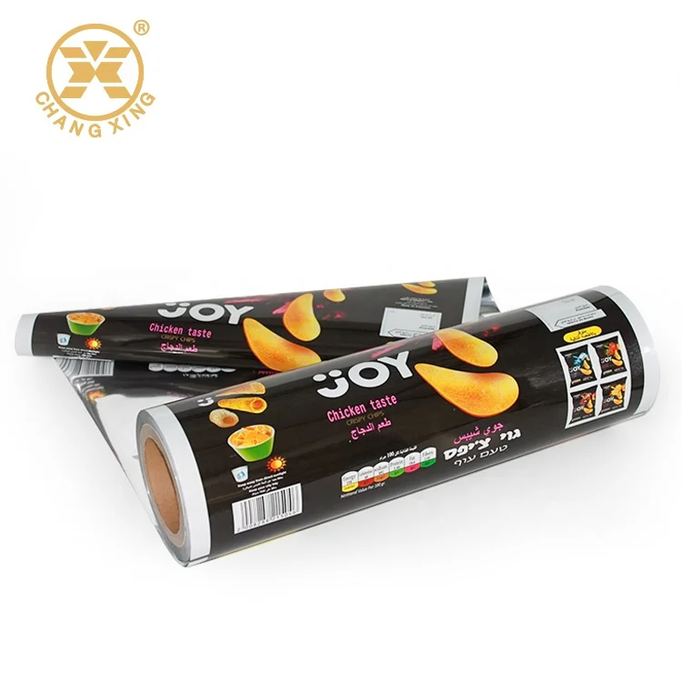 Custom Printed Plastic Foil Laminated Sachet Food Packaging Materials Roll Film for Automatic Packing Film