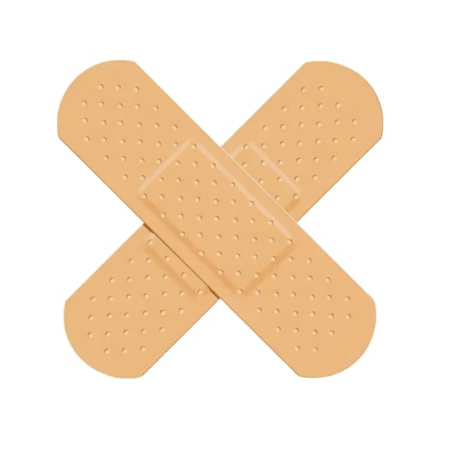 Medical waterproof printed fabric wound bandage adhesive assorted size square colored cartoon band aid