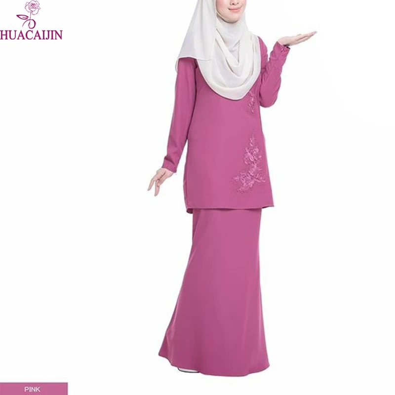 Tasarm Manik-Manik Plus Size Moden Desain Malaysia Manufacturers Dantel Cotton Plain Batik Fabric Peplum Mermaid Baju Kurung