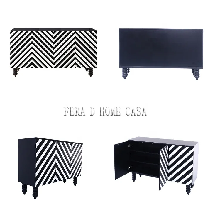 Antique Design Wood Cabinet Modern Dining Room Side Board Cabinet