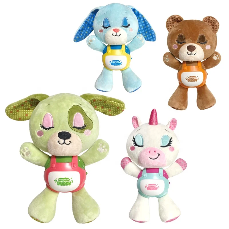 Samtoycn Wholesale Custom Baby Soft Soothing Anime Doll Plushie Toys Stuffed Animal Toy Musical Electronic Plush Toys