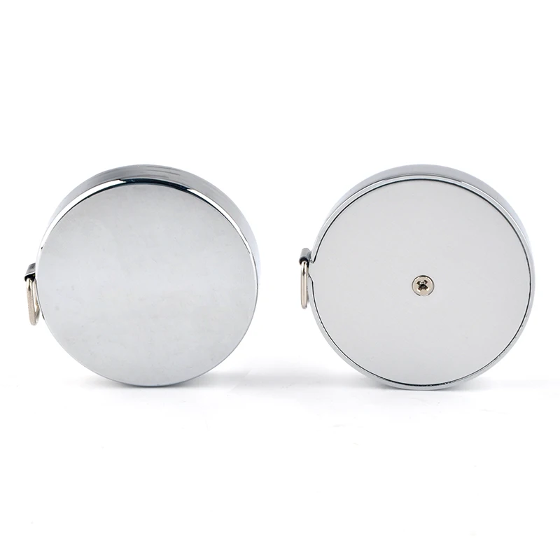 Wintape Zinc Alloy Small Tape Measure, Mini Retractable Dual Sided 80 Inch/2 M Measuring Tape, Silver Measure Tape