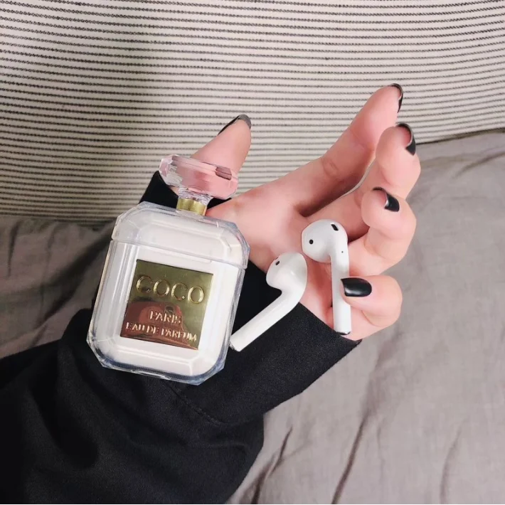 
Luxury Shockproof TPU Silicone Box Luxury Perfume Bottle Silicone Case For Airpods 