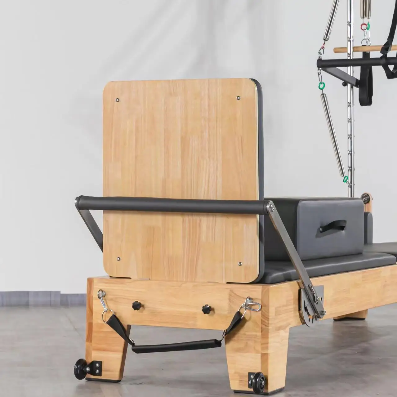 Oak wood pilates Bed reformer half trapeze Pilates reformer