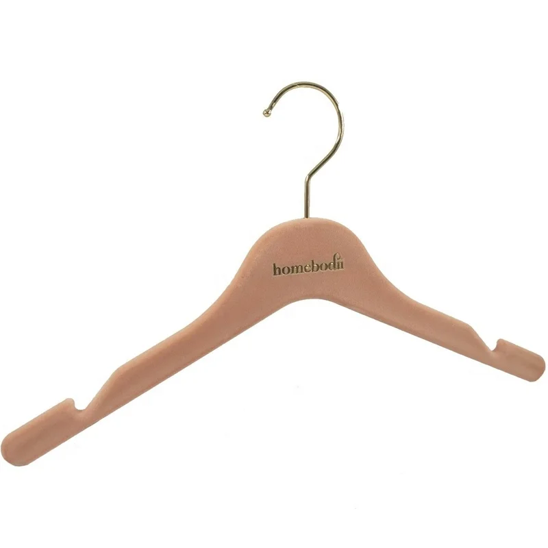 2023 slim thin solid velvet sweater and lady clothes hanger with clips