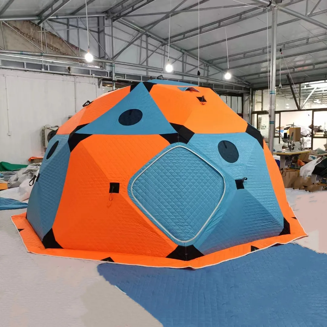 Octagonal Spherical Winter Wind-proof And Cold-proof Tent Free To Build Winter Fishing House Ice Fishing Tent