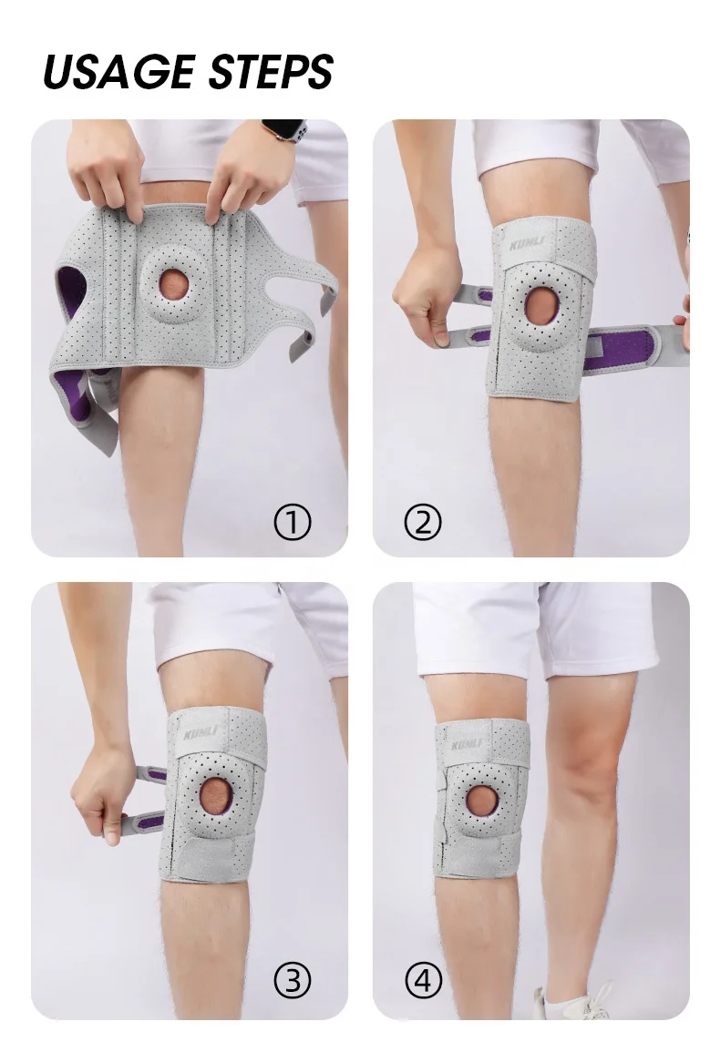 Spandex Durable Chinese Support Mountain Cycling Bike Long Adjustable Knee Compression Brace Knee Pads For Sports