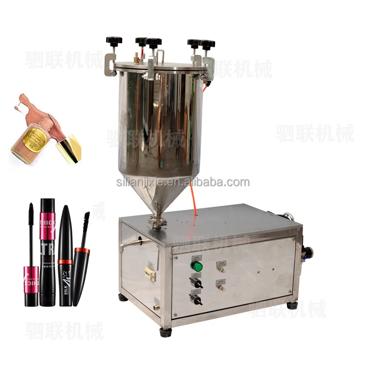 Cosmetic factory mascara/nail polish/lipstick pneumatic filling machine semi-automatic desktop small filling machine