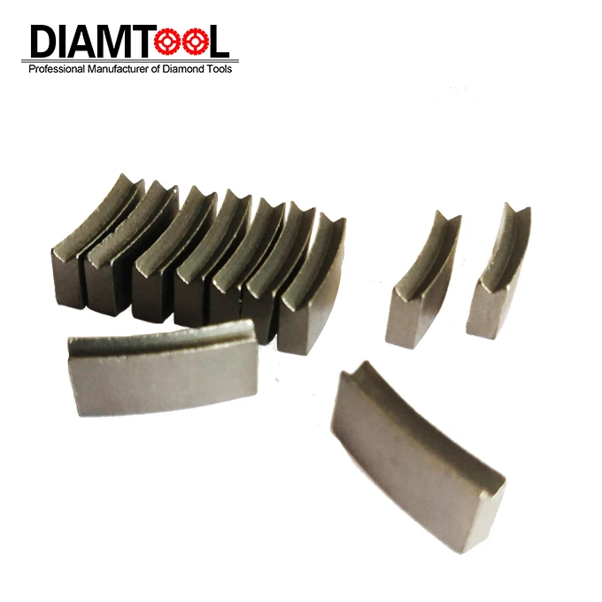 OEM Customizable Diamond Core Drill Bit Segment Concrete Reinforced Tool Parts for Granite Marble Basalt Cutting Drilling