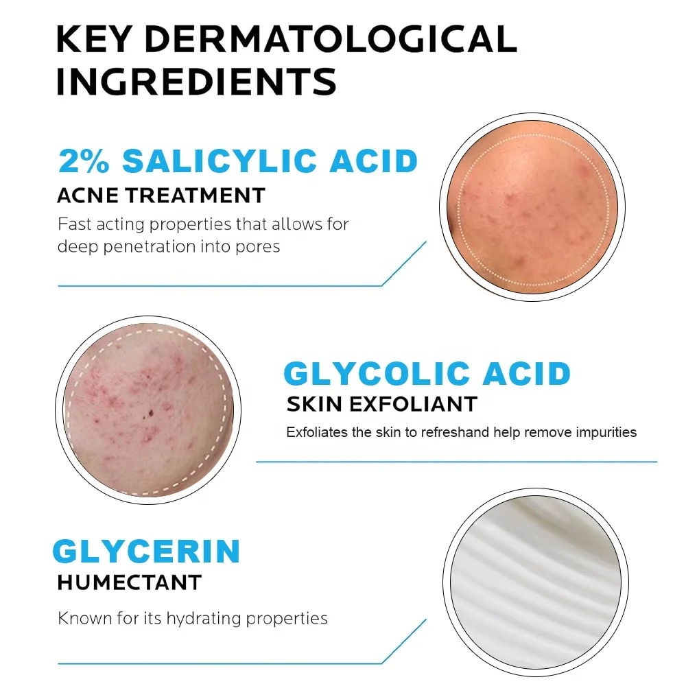 Private Label Natural Acne Cream Skin Care Repair Anti Acne Pimple Removal Salicylic Acid Cream