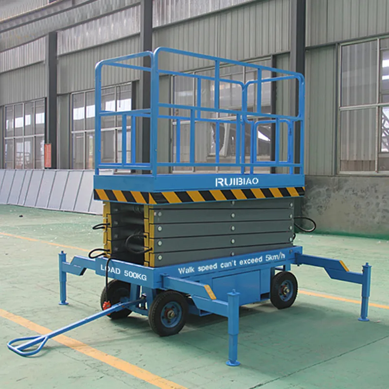 Wholesale High Quality Mobile Scissor Lift 500kg Movable Hydraulic Electric Scissor Lift