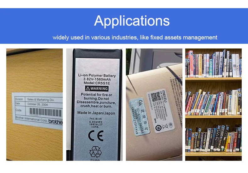 Термопринтер DeTong с Bluetooth Wi-Fi принтер для печати бирок на iOS