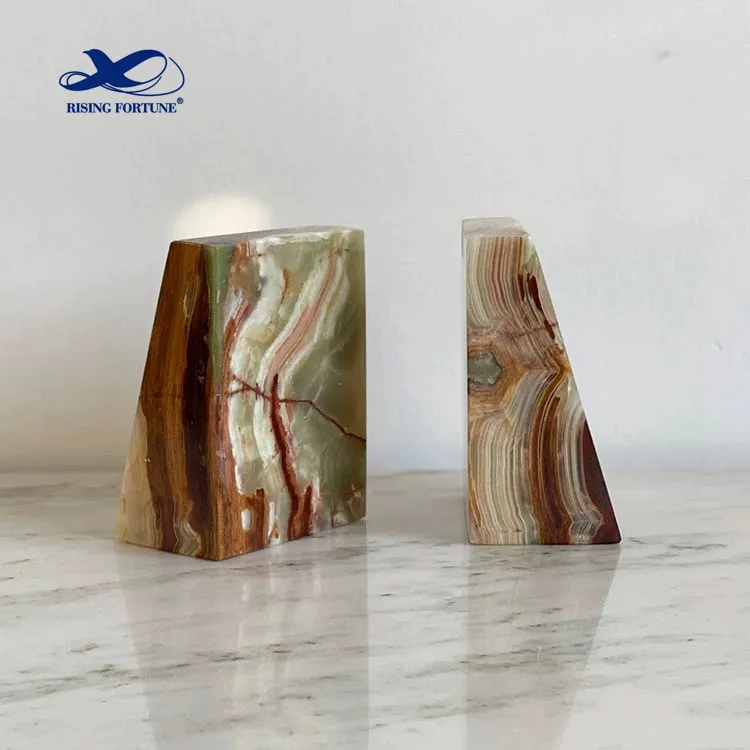 Fully Customized material Made Best ONYX AND MARBLE BOOKENDS / 100% High Quality ONYX AND MARBLE BOOKENDS