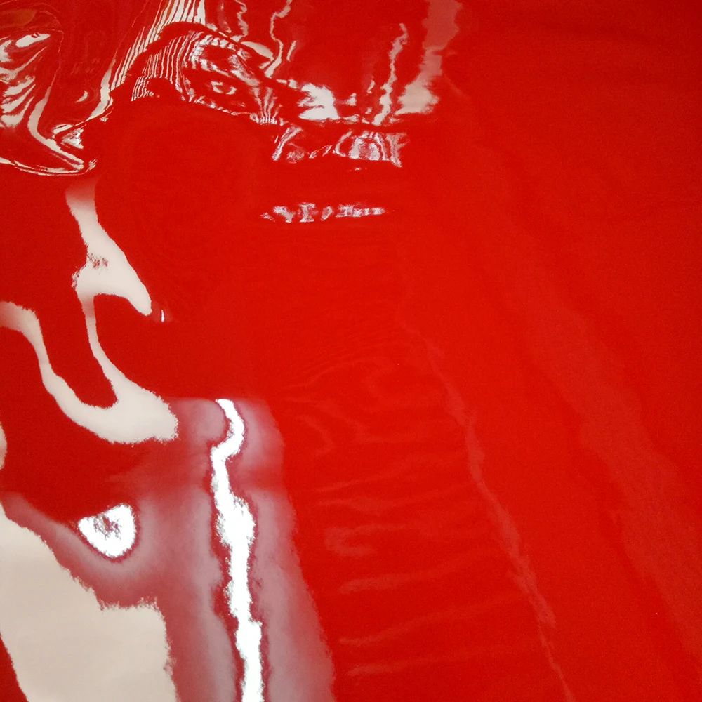 Patent glossy shoes and bag material fabric for bag and cosmetic