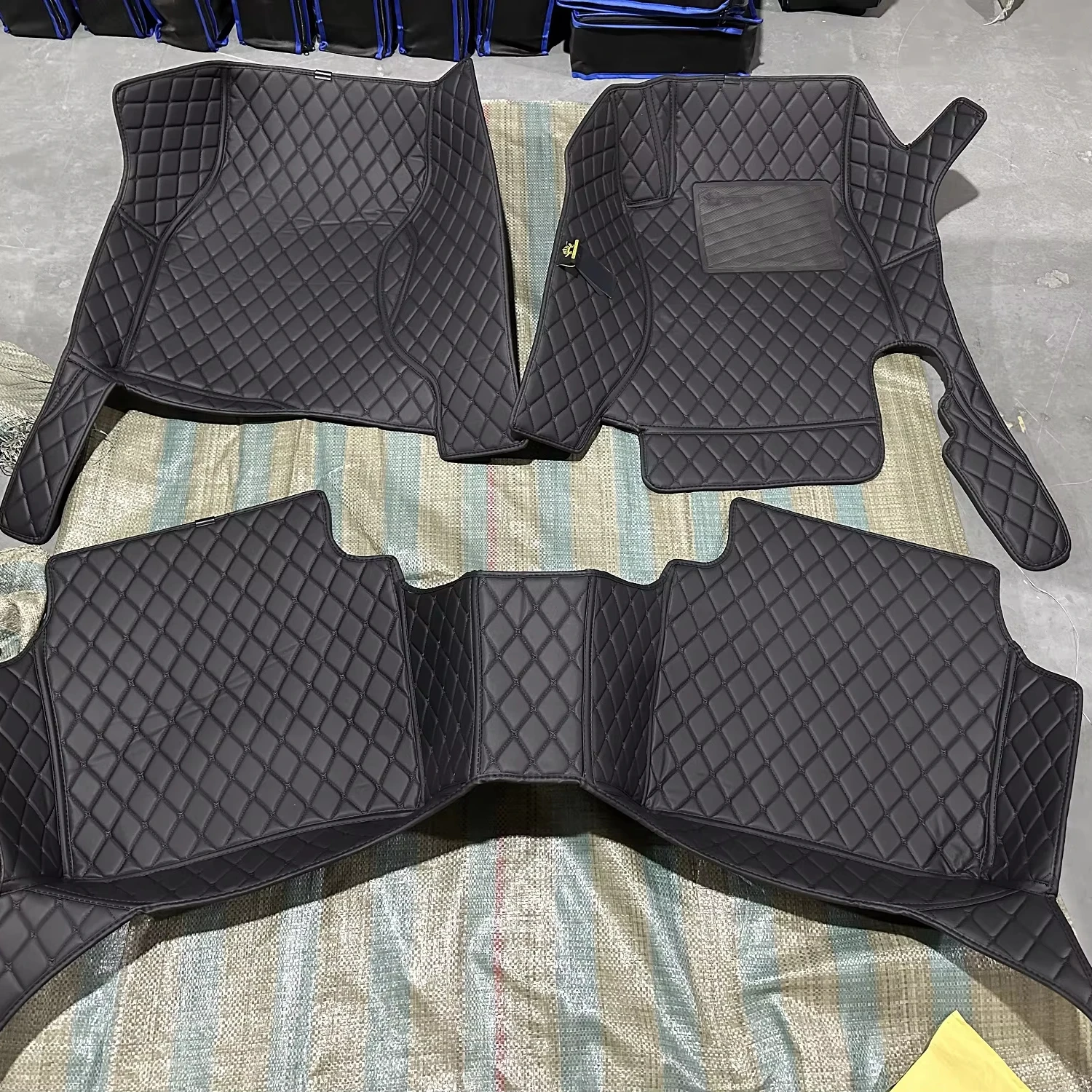 Factory sale Right hand drive waterproof Luxury PVC leather car floor mat for TOYOTA MARK 2 JZX110 2002