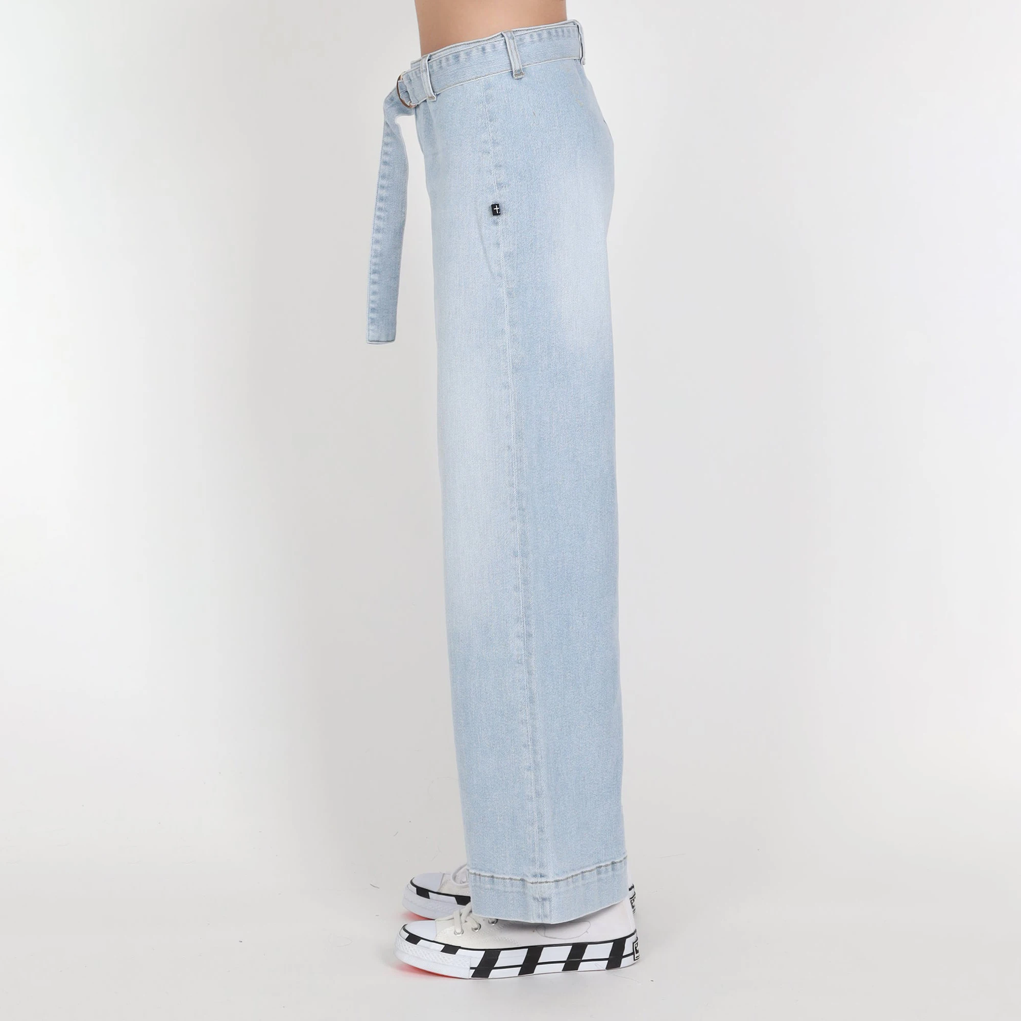 Mom Jeans wide leg jeans from women Summer Wholesale Custom Blue Skinny Femme High Waist Ripped Style Denim Ladies Women jeans