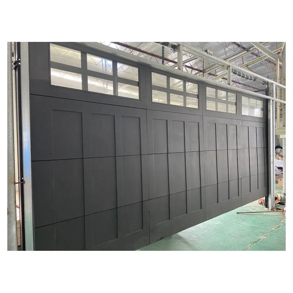 Construction Construction Modern sectional overhead full view aluminum tempered glass panel garage door price plexiglass garage door