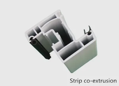 Huazhijie plastic casement window pvc profiles upvc window and door frame