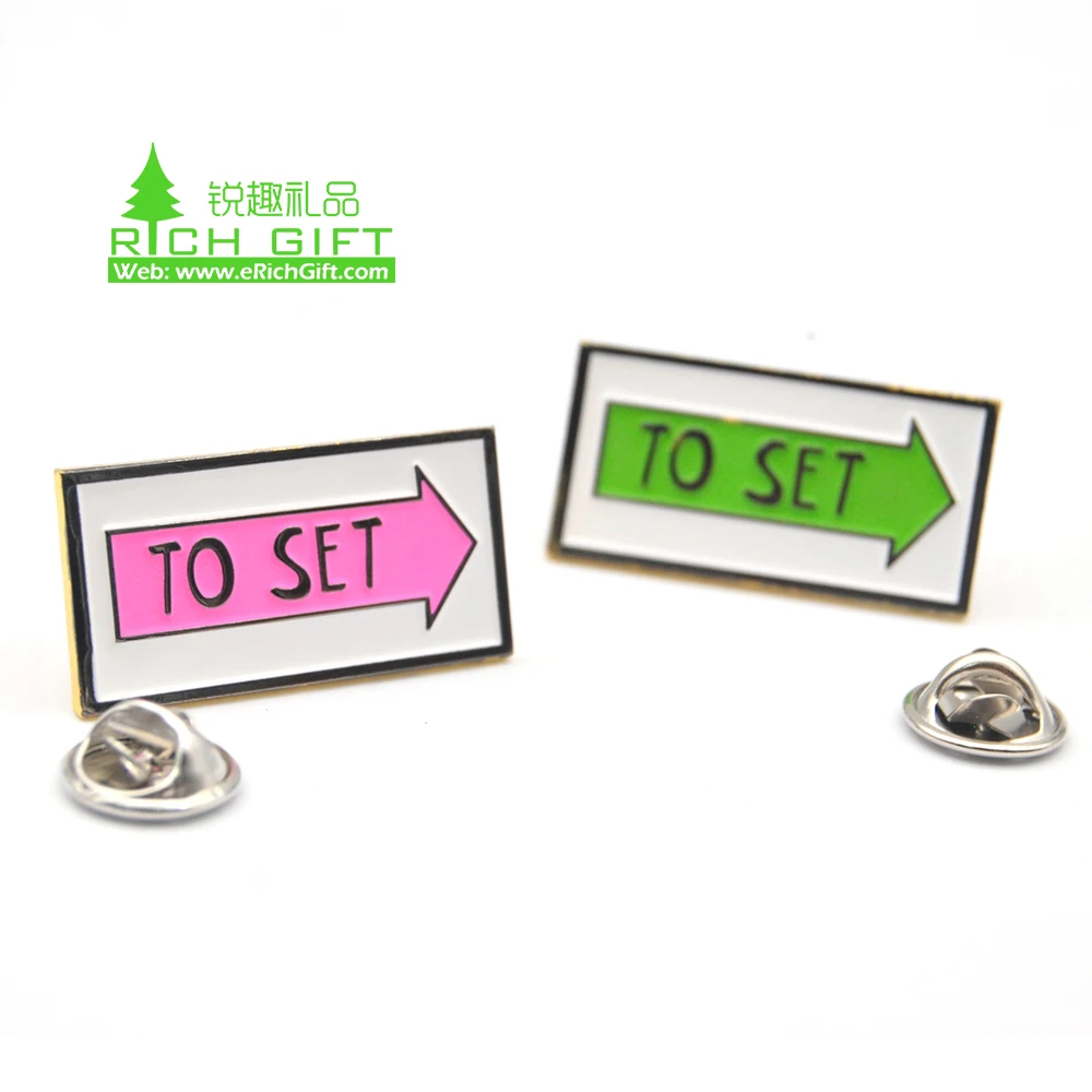 Customise Silver Plating Personalized logo Initial Custom Name Tag Enamel Pin Badge Name Plate Badge Lapel Pin for Suit