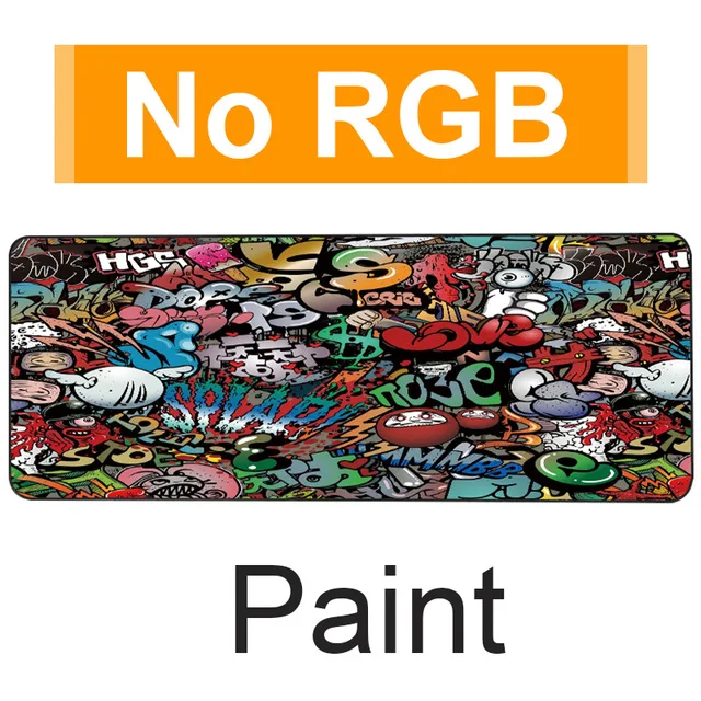  Игровой коврик для мыши большой светодиодный RGB нескользящий и водонепроницаемый мягкий под