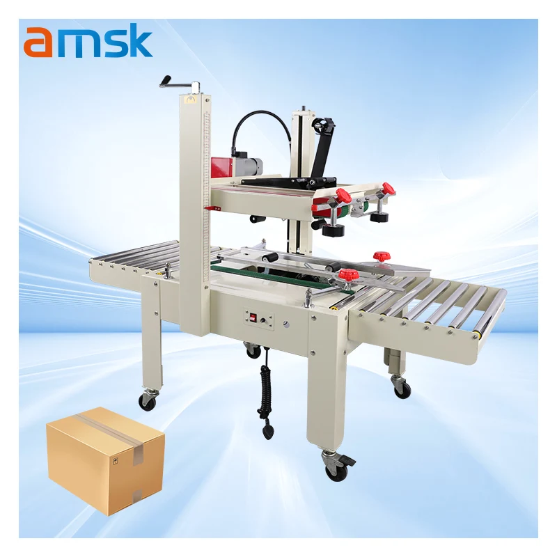 FXJ6050 Heavy Large Carton Sealing Machine Reinforced Top & Bottom Drive for Gluing & Closing Tape Packing Carton Box Packing