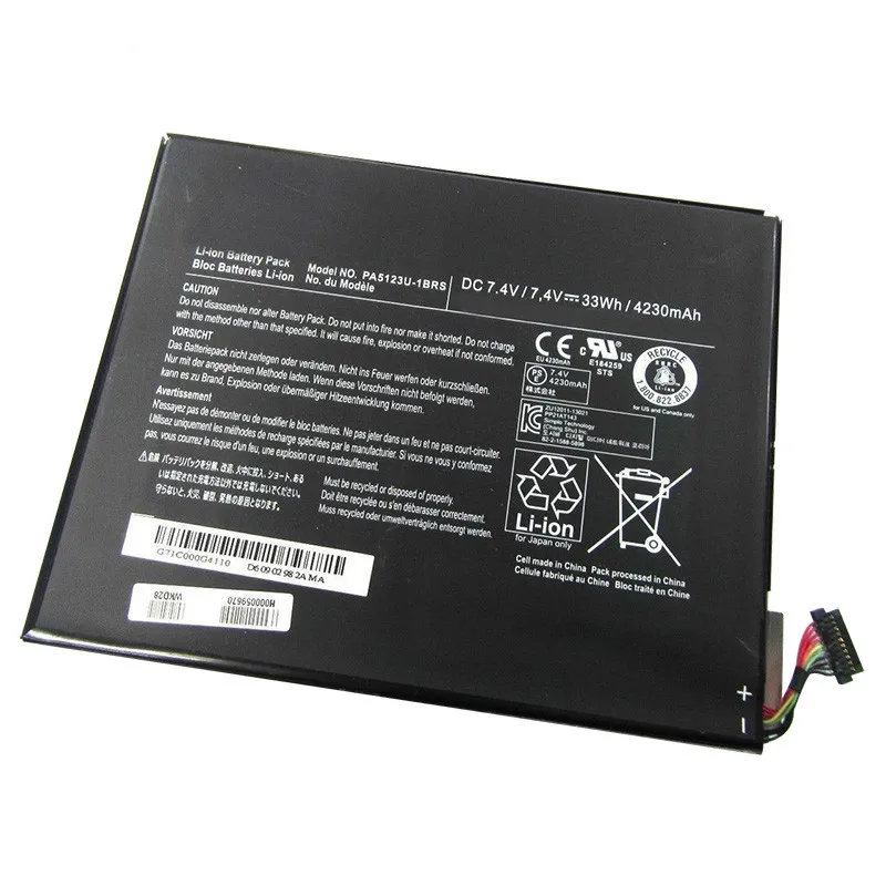 Новый ноутбук оригинальный для Toshiba PA5123U батарея Лидер продаж батарея для ноутбука Toshiba AT10LE-A-108 AT15LE-A32 возбуждать Pro PA5123U