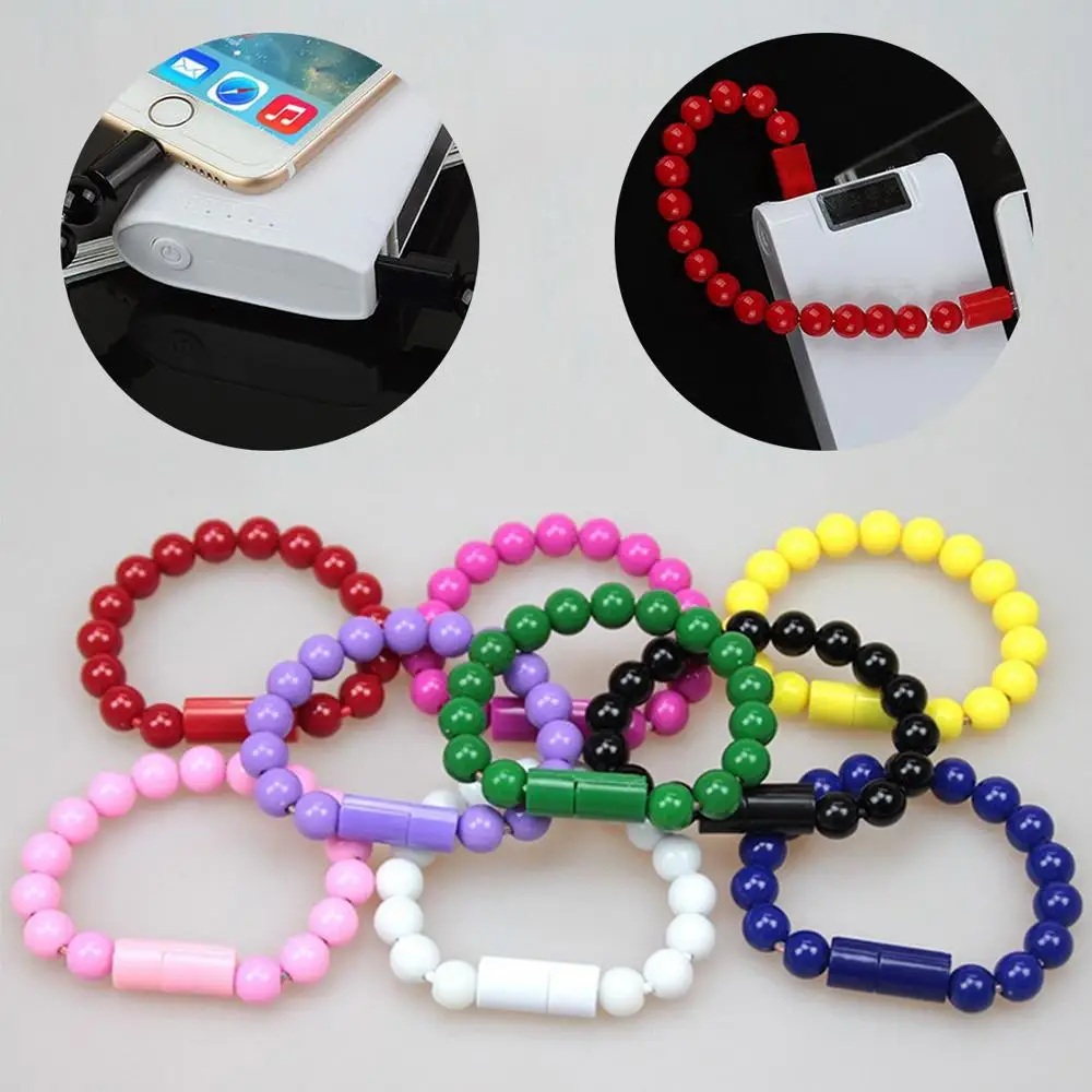 
Wearable USB Charging Bracelet cable Creative Portable fast Charging type c usb cable Micro USB Data Sync Fast Charging Cable 