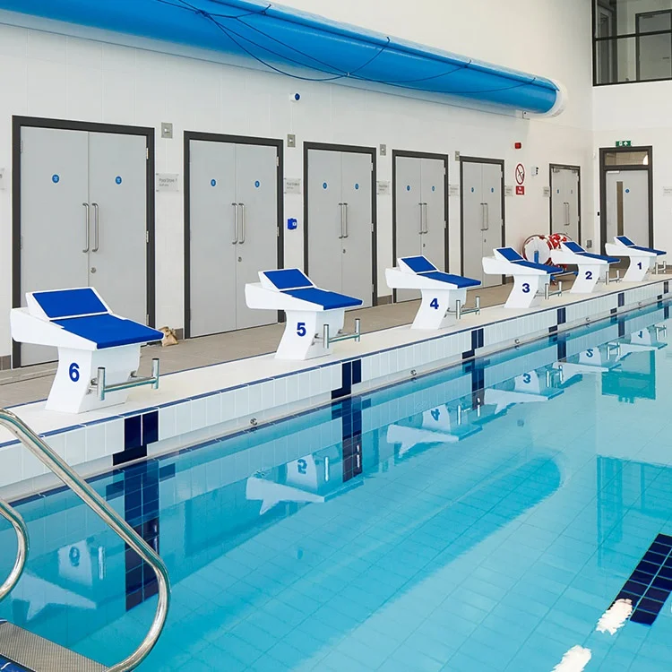 Custom UV Resistant pool diving blocks one-step FRP swimming starting block used