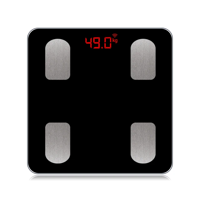 2023 Newest Wireless Tuya Tempered Glass Smart Scale Free Wifi Body Fat Scale body fat smart scale with app