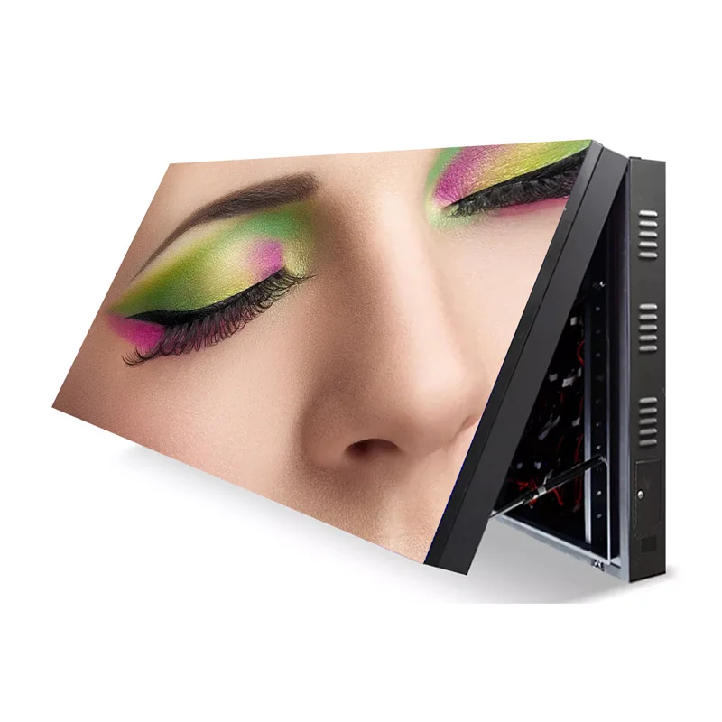 P6 P5 P4 Outdoor Front Open LED Cabinet Screen Advertising LED Display LED Wall Panel Custom P2.5 flip up double face screen