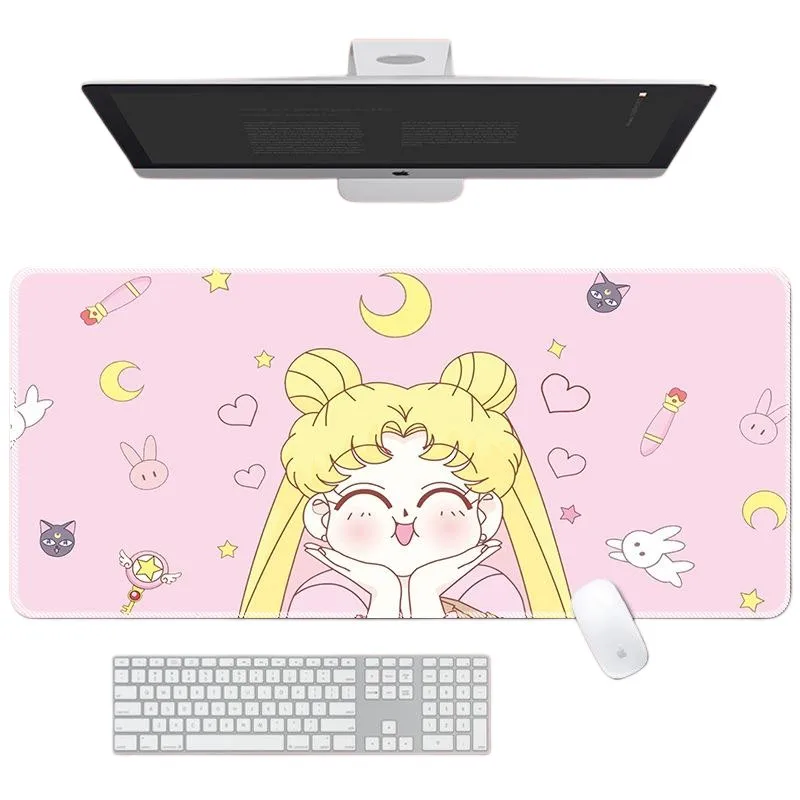 Top quality computer game mat with edge black mouse pad locking anti slip neoprene mousepad