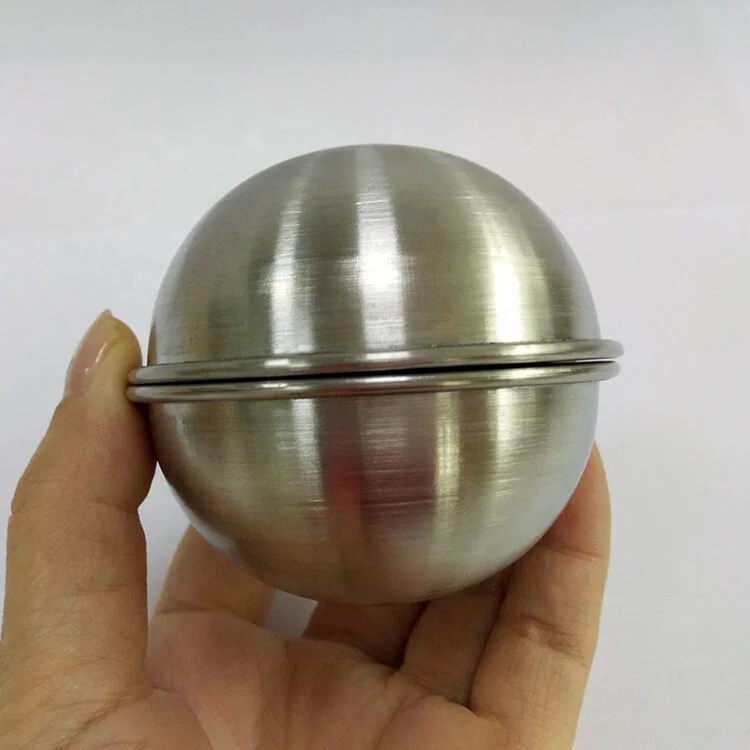 25mm 45mm 55mm 65mm 75mm 85mm Custom 304 Stainless Steel Metal Bath Bomb Mold