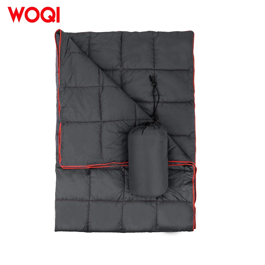 WOQI 30D  DWR Ripstop Nylon 80% Down  20% Synthetic Filling with  200GSM FP800  Quilt Blanket