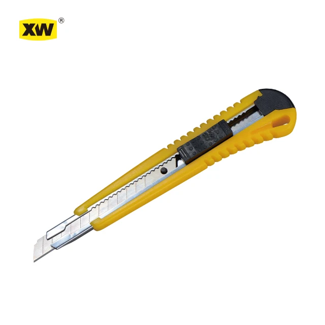 Auto lock  9mm blade plastic handle abs paper snap off knife