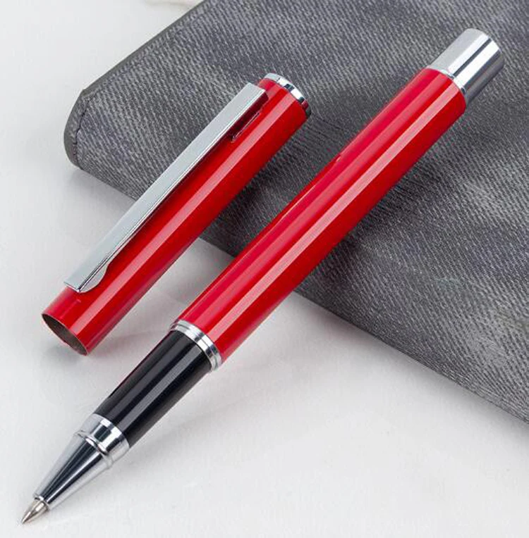 NM-410R  High Quality Fashionable Durable Cap-off Metal Roller Pen Promotional