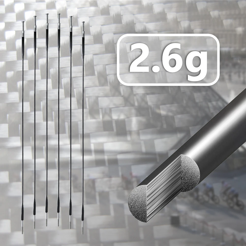 Road bike mtb carbon fiber spokes 2.6g/270mm bicycle  ultralight spoke compatible any standard hubs