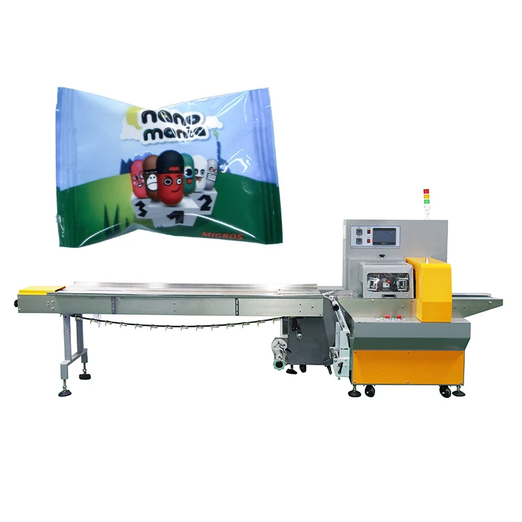 flow pack wrapper pillow packing machine
