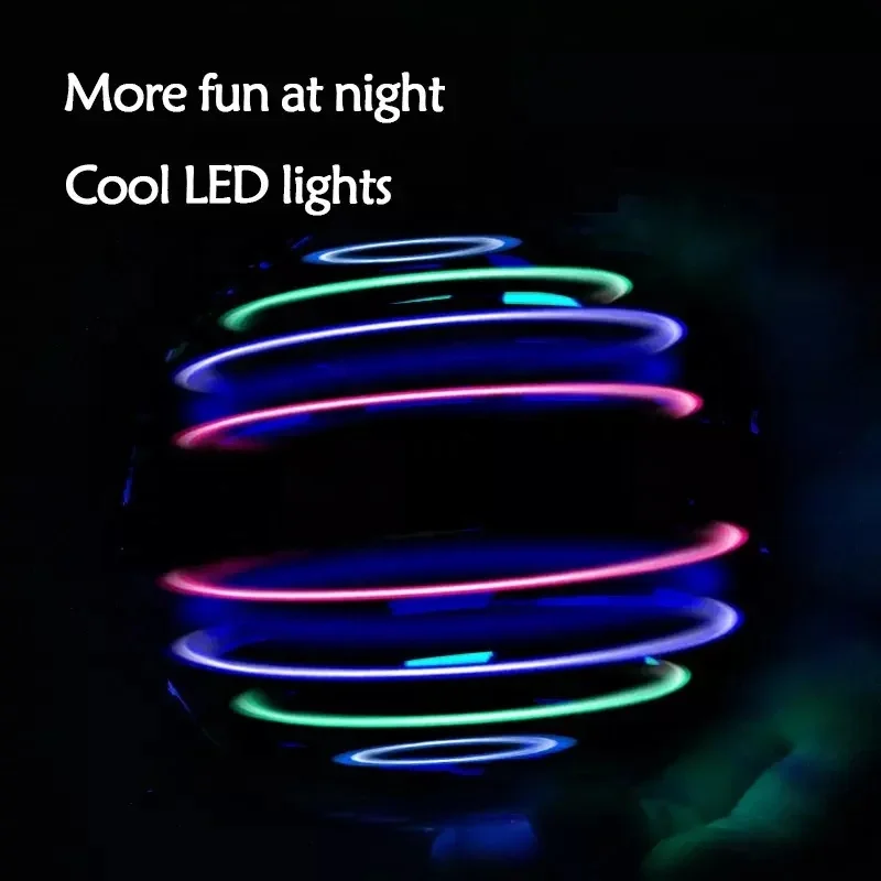 Hot Sell Flying Ball Boomerang with LED Lights 360 Degree Rotating UFO Mini Drone Toy Magic Flying Orb Ball