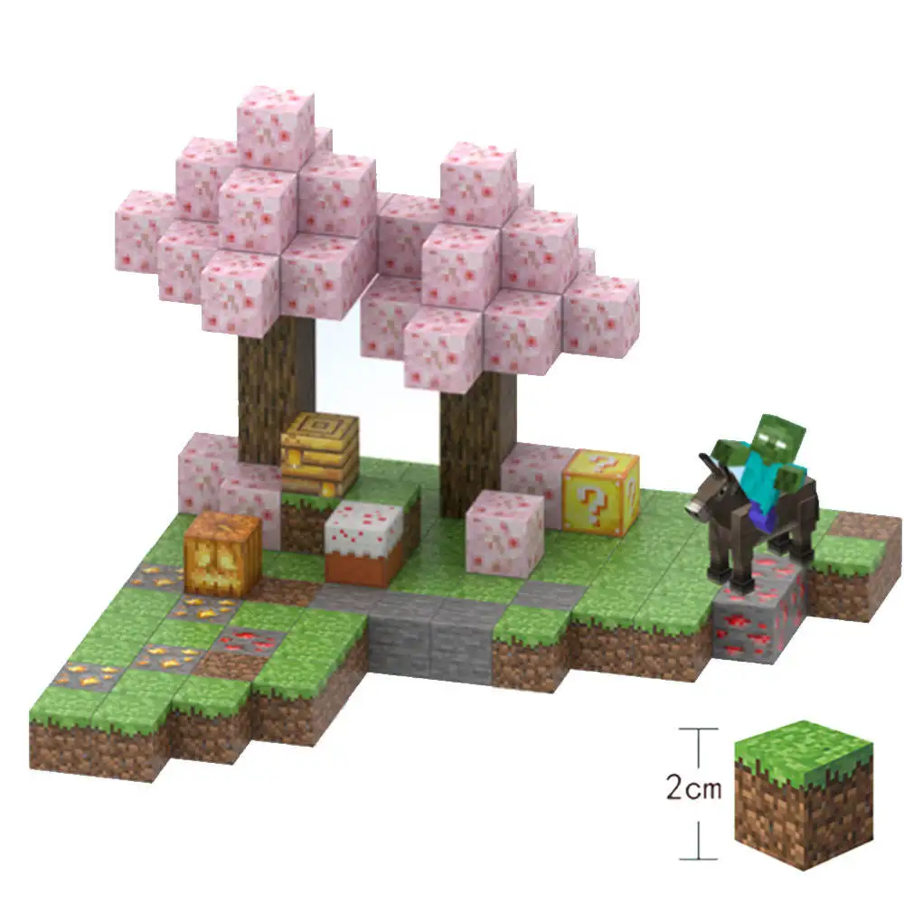 2024 New Educational Block Innovative Kids Products Montessori Magnetic Magic Cube 3d DIY My World Building Blocks Toys