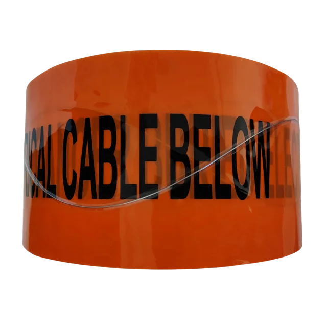 Orange ELECTRICITY 316 Grade Stainless Steel Wire Tracer Detectable Underground Tape