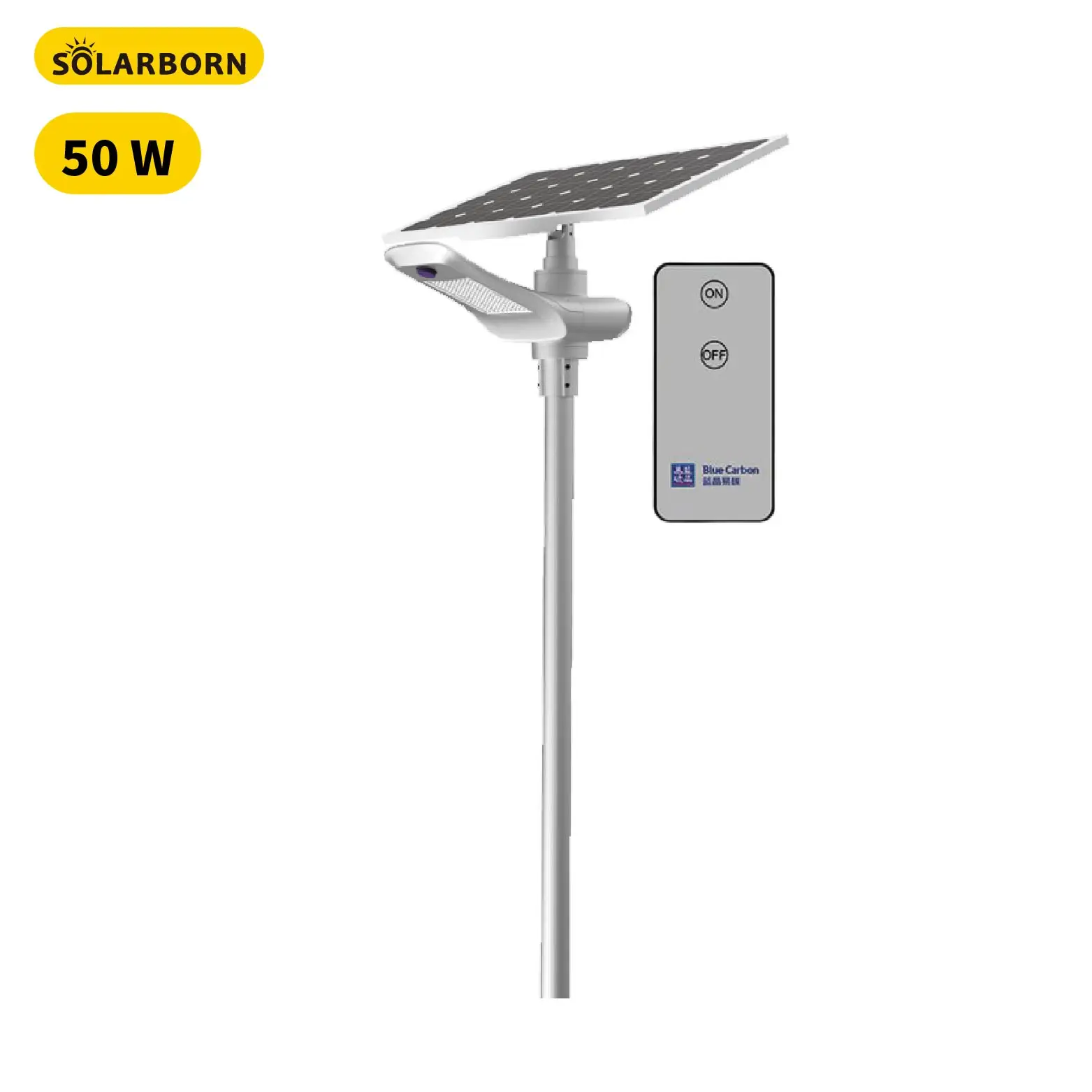 Solarborn, полураздельная, мощностью 50 Вт, водонепроницаемая светодиодная система для газона, уличный Солнечный фонарь для освещения