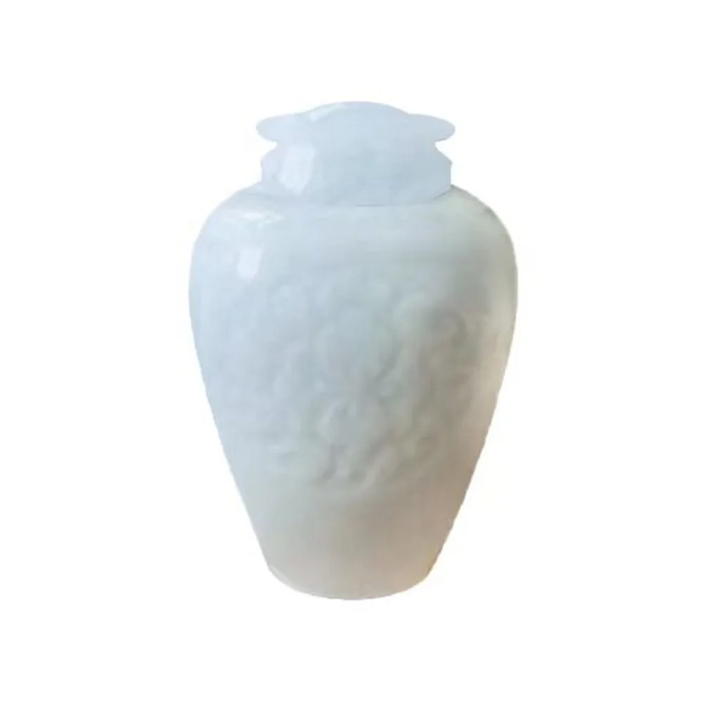 European Style Traditional Ceramics Ash Urns for Adult and Pet Elegant Design for Memorializing Loved Ones