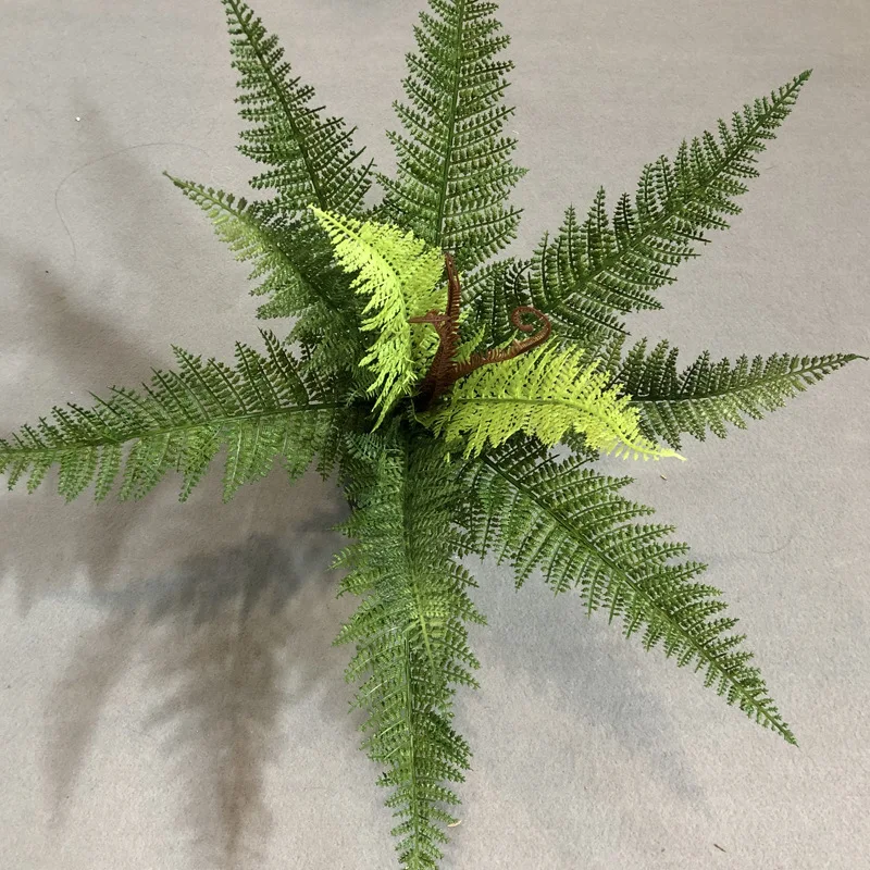 Artificial Boston Fern Bushes Artificial Ferns  Green Plant Simulated Ceilings For Wall Window Decorations Outdoor Indoor Decor