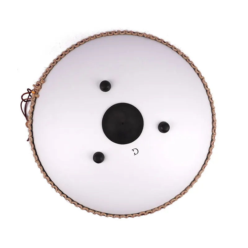 Factory offer the big size  design 14 inch (35 cm) 15 tongue white  hank drum D key balmy drum  steel tongue drum