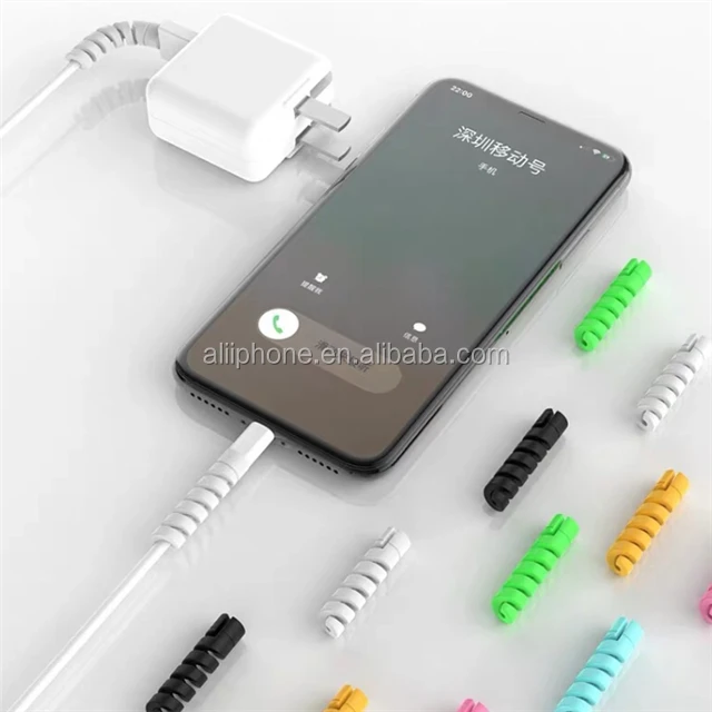 
2019 New Arrivals Management Organizer Tube Wire Rubber Spiral Cable Protector For Phone Charging  (62102728914)