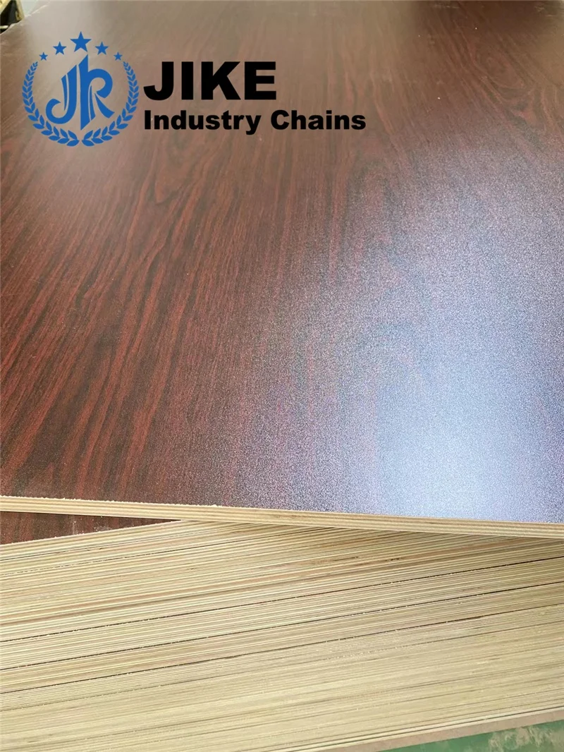 5mm one side white woodgrain laminated melamine mdf plywood backing board for furniture