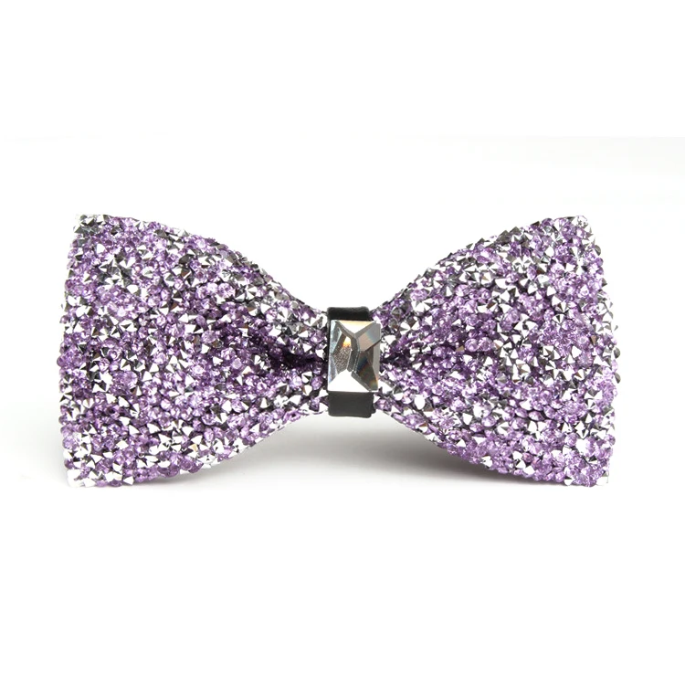 Men Fashion Wedding Party Accessories Neckwear Banquet Male Bow Tie Suit Accessories Luxury Diamond Crystal Gem Bow ties